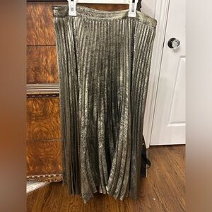 REISS PLEATED MIDI SKIRT